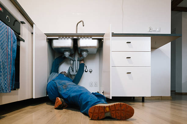 Professional Drain Cleaning technician working in Hays, NC